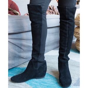 Tiberia over-the-knee suede boots
